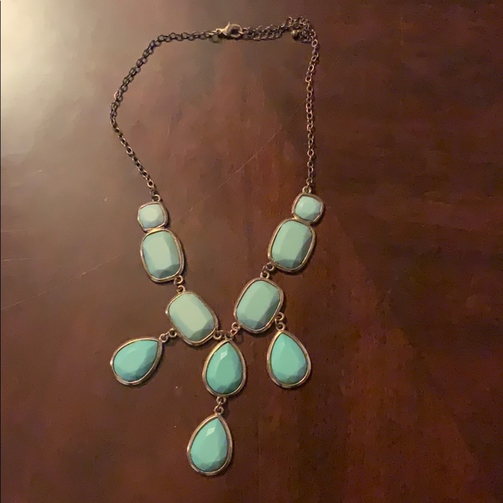 Turquoise statement necklace